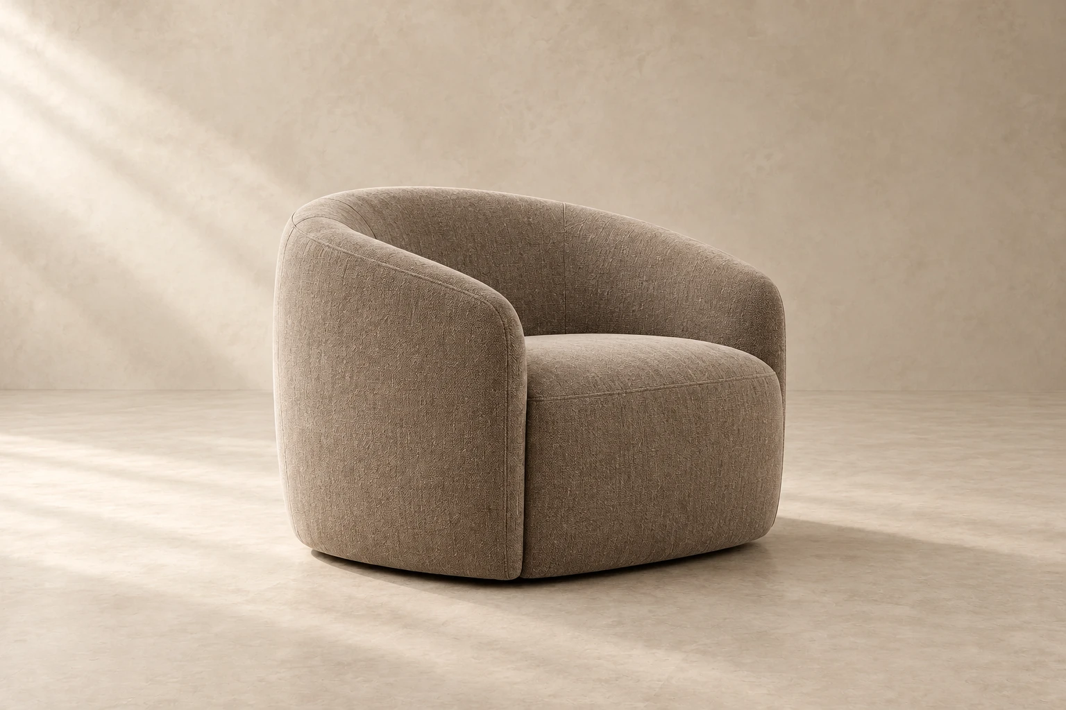 Arc Lounge Chair concept, Taupe / Woven